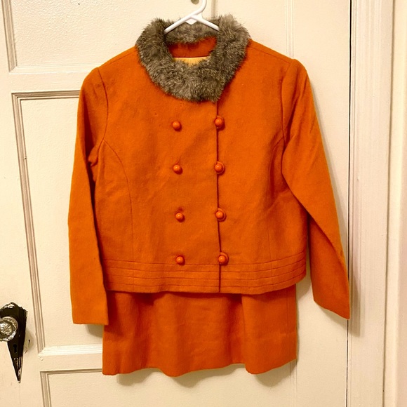 Vintage wool skirt and jacket set - Picture 1 of 11